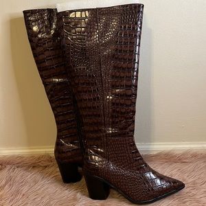 Wide Calf Knee Boots